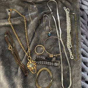 10 Piece Random Jewelry Lot Necklace Bracelet